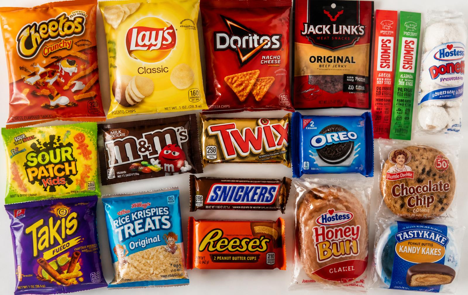 Assorted snacks